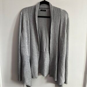 Grey knit cardigan
